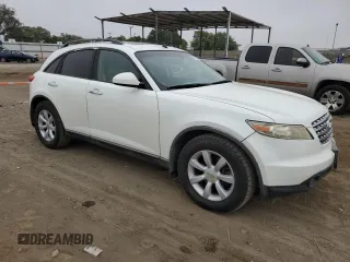 2004 Infiniti FX35 with VIN JNRAS08U64X107105, listed as a Copart auction lot 73532564 with 222,213 mi miles and Salvage Title. Bid and sale history available at carsss.com. Image 4.