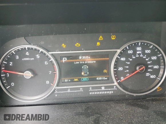 2022 Kia Sorento LX z VIN 5XYRG4LC0NG082538, wystawiony jako Copart lot #53809285 z przebiegiem 43 910 mil mil oraz Szkoda całkowita • Salvage title. Historia ofert i sprzedaży dostępna na DreamBid. Obrazek 9.