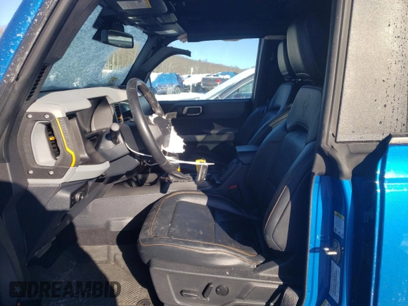 2023 Ford Bronco with VIN 1FMEE5DP7PLB67780, listed as a Copart auction lot 88999485 with 12,098 mi miles and Salvage Title. Bid and sale history available at DreamBid. Image 7.