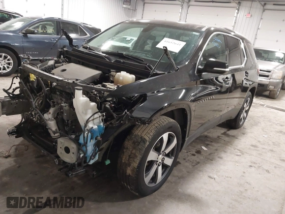 2018 Chevrolet Traverse LT Leather with VIN 1GNEVHKW5JJ181929, listed as a IAAI auction lot 41652641 with 150,423 mi miles. Bid and sale history available at carsss.com. Image 2.