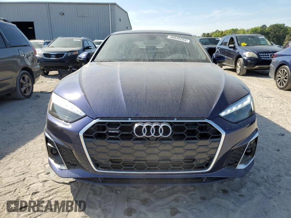 2023 Audi A5 Sportback S line Premium Plus with VIN WAUFACF54PA030079, listed as a Copart auction lot 46830254 with 10,751 mi miles. Bid and sale history available at carsss.com. Image 5.