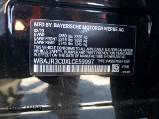2020 BMW 5 Series 530i z VIN WBAJR3C0XLCE59997, wystawiony jako Copart lot #51541955 z przebiegiem Nie podano mil oraz Szkoda całkowita • Salvage title. Historia ofert i sprzedaży dostępna na DreamBid. Obrazek 12.