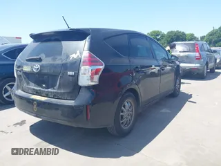 2017 Toyota Prius v Two with VIN JTDZN3EUXHJ063005, listed as a IAAI auction lot 42007228 with 186,507 mi miles. Bid and sale history available at carsss.com. Image 4.