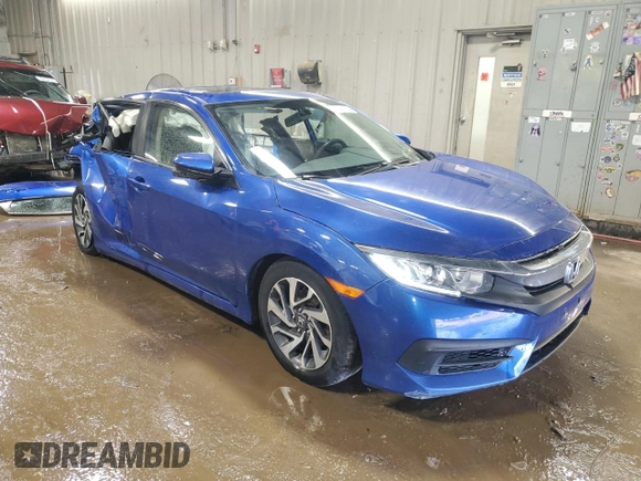 2017 Honda Civic Sedan EX with VIN 19XFC2F77HE035056, listed as a Copart auction lot 49840265 with 128,743 mi miles and Salvage Title. Bid and sale history available at carsss.com. Image 4.