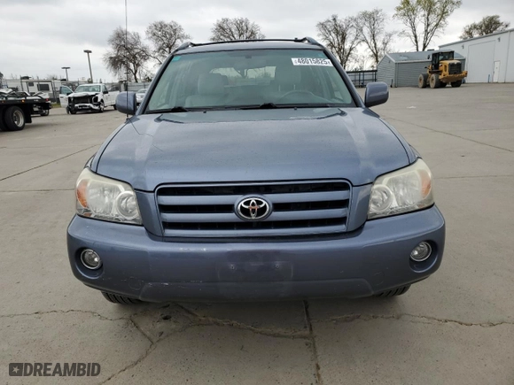 2007 Toyota Highlander with VIN JTEGD21A870170781, listed as a Copart auction lot 48015825 with 150,153 mi miles and Salvage Title. Bid and sale history available at carsss.com. Image 5.