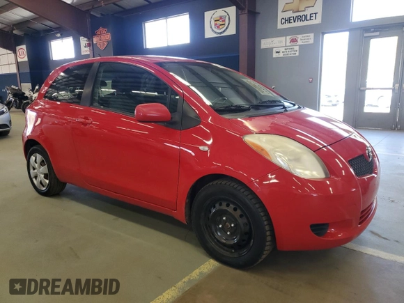 2007 Toyota Yaris with VIN JTDJT923375071567, listed as a Copart auction lot 55075735 with 195,309 mi miles and Clean Title. Bid and sale history available at carsss.com. Image 4.