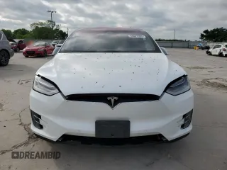 2020 Tesla Model X Long Range with VIN 5YJXCBE24LF253100, listed as a Copart auction lot 53601095 with Not Provided miles and Salvage Title. Bid and sale history available at carsss.com. Image 5.