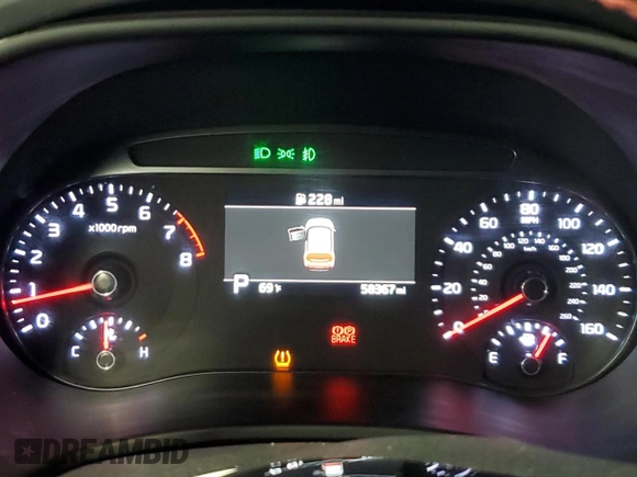 2021 Kia Soul Turbo with VIN KNDJ53AF0M7741062, listed as a Copart auction lot 53095145 with 58,367 mi miles and Clean Title. Bid and sale history available at DreamBid. Image 9.