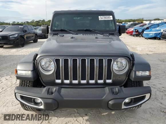 2018 Jeep Wrangler Unlimited Sahara z VIN 1C4HJXEG6JW174944, wystawiony jako Copart lot #54786595 z przebiegiem 81 782 mil mil oraz Szkoda całkowita • Salvage title. Historia ofert i sprzedaży dostępna na DreamBid. Obrazek 5.