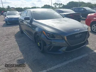 2018 Genesis G80 Sport z VIN KMHGN4JB1JU219160, wystawiony jako IAAI lot #40423005 z przebiegiem 44 011 mil mil oraz . Historia ofert i sprzedaży dostępna na DreamBid. Obrazek 6.