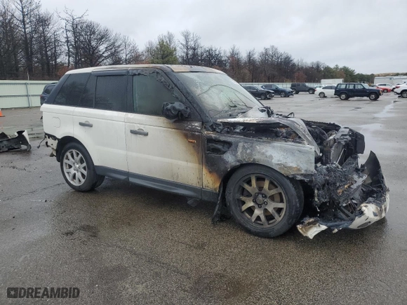 2008 Land Rover Range Rover Sport HSE with VIN SALSK25448A168586, listed as a Copart auction lot 51300545 with 0 mi miles and Salvage Title. Bid and sale history available at carsss.com. Image 4.