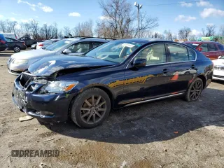 2006 Lexus GS 300 with VIN JTHCH96S460011822, listed as a Copart auction lot 45561465 with 195,501 mi miles and Salvage Title. Bid and sale history available at carsss.com. Image 1.