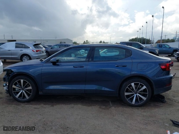 2022 Polestar 2 with VIN LPSED3KAXNL055085, listed as a IAAI auction lot 41187567 with 14,077 mi miles. Bid and sale history available at carsss.com. Image 15.