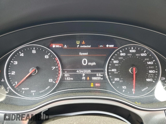 2016 Audi A7 Premium Plus с VIN WAUWGAFC6GN072330, выставлен на аукционе Copart как лот 53941805 с пробегом 169 237 миль миль и Списание • Salvage title. История ставок и продаж доступна на DreamBid. Изображение 9.
