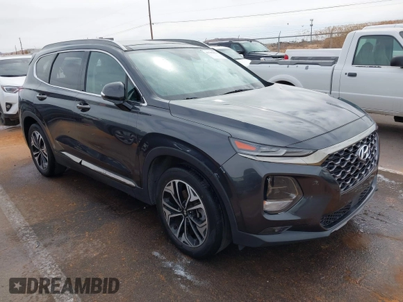 2020 Hyundai Santa Fe Limited with VIN 5NMS53AA8LH213608, listed as a IAAI auction lot 41787079 with 53,634 mi miles and . Bid and sale history available at DreamBid. Image 1.