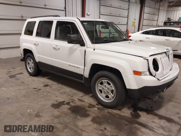 2014 Jeep Patriot Sport with VIN 1C4NJPBA6ED563281, listed as a IAAI auction lot 42392464 with 144,880 mi miles and . Bid and sale history available at DreamBid. Image 1.