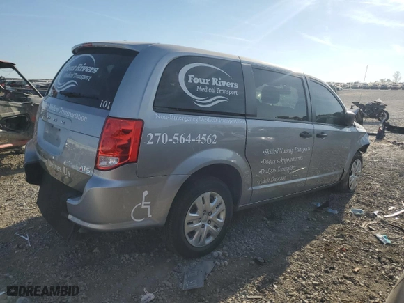 2019 Dodge Grand Caravan SE with VIN 2C4RDGBG0KR783294, listed as a Copart auction lot 51138735 with 121,359 mi miles and Salvage Title. Bid and sale history available at carsss.com. Image 3.