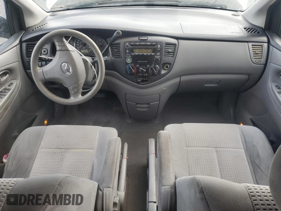 2004 Mazda MPV LX with VIN JM3LW28A840523283, listed as a Copart auction lot 51441785 with 215,235 mi miles and Salvage title. Bid and sale history available at DreamBid. Image 8.
