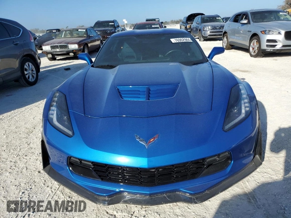 2016 Chevrolet Corvette Z06 1LZ with VIN 1G1YP2D64G5601801, listed as a Copart auction lot 76902984 with 8,455 mi miles and Salvage Title. Bid and sale history available at carsss.com. Image 5.