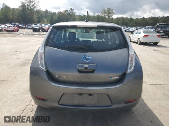 2015 Nissan LEAF SL with VIN 1N4AZ0CP3FC317142, listed as a Copart auction lot 79734984 with 77,437 mi miles and Salvage title. Bid and sale history available at DreamBid. Image 6.