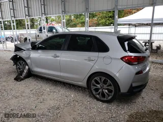 2019 Hyundai Elantra GT N Line with VIN KMHH55LC7KU102460, listed as a Copart auction lot 71829164 with 0 mi miles and Salvage Title. Bid and sale history available at carsss.com. Image 2.