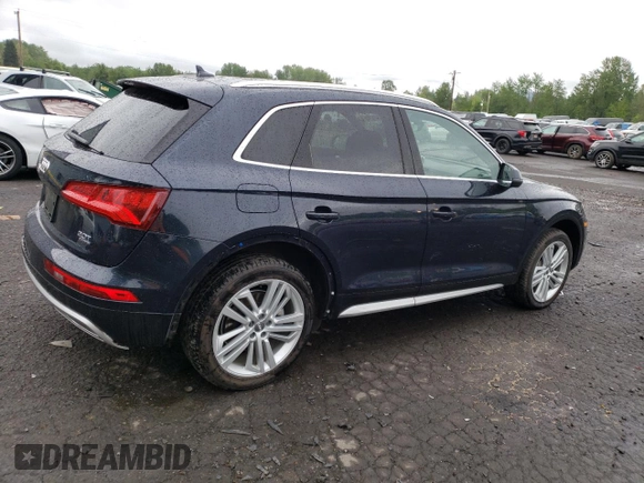 2018 Audi Q5 Prestige with VIN WA1CNAFYXJ2152689, listed as a Copart auction lot 55148625 with 49,501 mi miles and Salvage title. Bid and sale history available at DreamBid. Image 3.