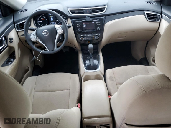 2016 Nissan Rogue S with VIN KNMAT2MT3GP723760, listed as a Copart auction lot 48951245 with 66,038 mi miles and Salvage Title. Bid and sale history available at DreamBid. Image 8.