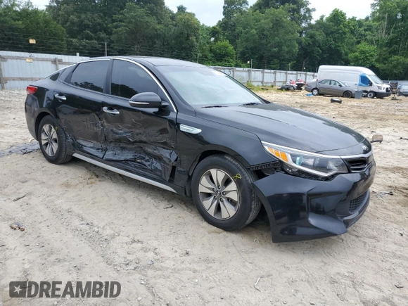 2017 Kia Optima Hybrid with VIN KNAGT4LE7H5012372, listed as a Copart auction lot 57746424 with 93,416 mi miles and Salvage Title. Bid and sale history available at carsss.com. Image 4.