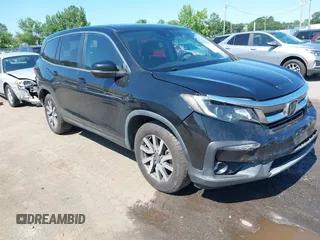 2019 Honda Pilot EX-L with VIN 5FNYF6H51KB025076, listed as a IAAI auction lot 42517724 with 167,915 mi miles and . Bid and sale history available at DreamBid. Image 1.