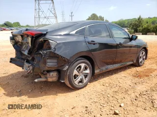 2019 Honda Civic LX with VIN 2HGFC2F61KH554009, listed as a Copart auction lot 55320525 with 63,176 mi miles and Salvage Title. Bid and sale history available at DreamBid. Image 3.