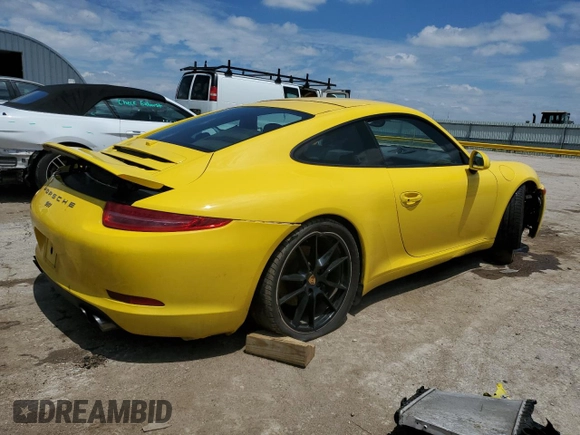 2015 Porsche 911 Carrera with VIN WP0AA2A96FS106430, listed as a Copart auction lot 61243483 with 61,635 mi miles. Bid and sale history available at carsss.com. Image 3.