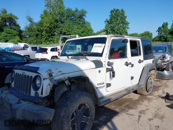 2016 Jeep Wrangler Unlimited Sport z VIN 1C4BJWDG5GL257423, wystawiony jako IAAI lot #42530026 z przebiegiem 157 072 mil mil oraz . Historia ofert i sprzedaży dostępna na DreamBid. Obrazek 6.