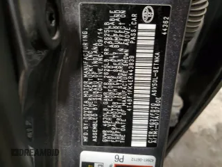 2014 Toyota Camry L with VIN 4T4BF1FK4ER443839, listed as a Copart auction lot 41496605 with 129,023 mi miles and Salvage Title. Bid and sale history available at DreamBid. Image 13.