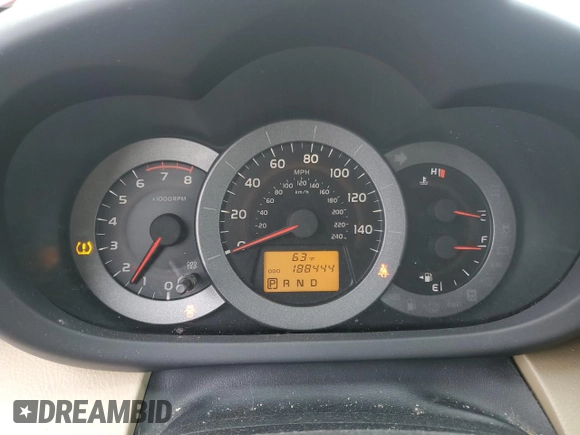 2009 Toyota RAV4 with VIN JTMBK33V09D008018, listed as a Copart auction lot 49973225 with 188,444 mi miles and Clean Title. Bid and sale history available at carsss.com. Image 9.