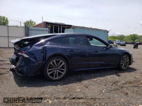 2021 Audi A7 z VIN WAUTPBF21MN085269, wystawiony jako Copart lot #57667215 z przebiegiem Nie podano mil oraz Szkody całkowita. Historia ofert i sprzedaży dostępna na DreamBid. Obrazek 3.