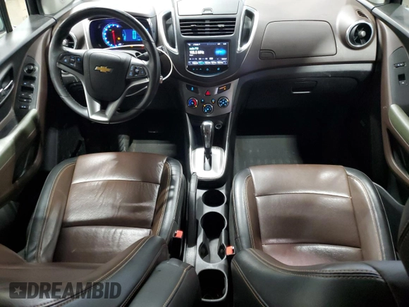 2016 Chevrolet Trax LTZ with VIN KL7CJRSB2GB525473, listed as a Copart auction lot 46880995 with 102,453 mi miles and Salvage Title. Bid and sale history available at carsss.com. Image 8.