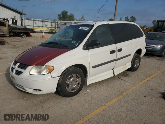 2007 Dodge Grand Caravan SE with VIN 1D4GP24E87B176680, listed as a Copart auction lot 64906593 with Not Provided miles and Salvage Title. Bid and sale history available at DreamBid. Image 1.