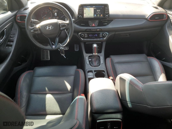 2020 Hyundai Elantra GT N Line with VIN KMHH55LC9LU145232, listed as a Copart auction lot 86155014 with 43,505 mi miles and Salvage Title. Bid and sale history available at carsss.com. Image 8.