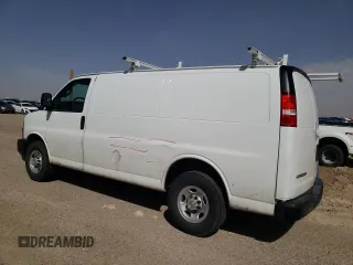 2023 Chevrolet Express Cargo Van with VIN 1GCWGAFP0P1232439, listed as a Copart auction lot 49666885 with 74,389 mi miles and Clean Title. Bid and sale history available at carsss.com. Image 2.