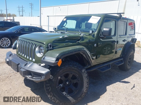 2020 Jeep Wrangler Unlimited Sahara High Altitude with VIN 1C4HJXEG8LW283103, listed as a IAAI auction lot 41830769 with 39,447 mi miles and . Bid and sale history available at DreamBid. Image 20.