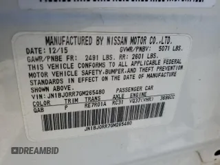 2016 Infiniti QX50 z VIN JN1BJ0RR7GM265480, wystawiony jako Copart lot #57257585 z przebiegiem 123 881 mil mil oraz Szkoda całkowita • Salvage title. Historia ofert i sprzedaży dostępna na DreamBid. Obrazek 14.