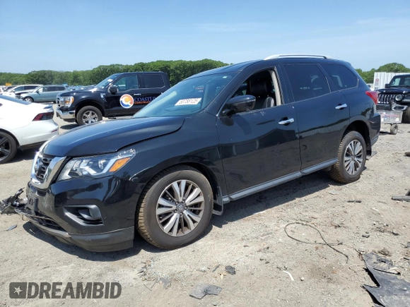 2019 Nissan Pathfinder S with VIN 5N1DR2MM3KC640734, listed as a Copart auction lot 60788125 with 60,768 mi miles and Salvage title. Bid and sale history available at DreamBid. Image 1.