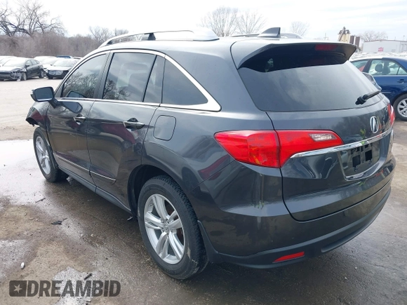 2015 Acura RDX with VIN 5J8TB4H32FL023172, listed as a IAAI auction lot 41700576 with 123,267 mi miles. Bid and sale history available at carsss.com. Image 3.
