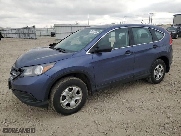 2013 Honda CR-V LX with VIN 2HKRM4H37DH677718, listed as a Copart auction lot 52511685 with 166,160 mi miles and Non Repairable. Bid and sale history available at carsss.com. Image 1.