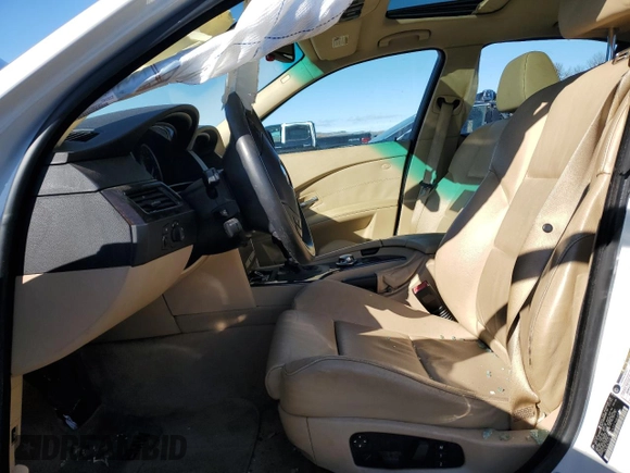 2005 BMW 5 Series 545i with VIN WBANB335X5CN64539, listed as a Copart auction lot 44254165 with 105,852 mi miles and Salvage Title. Bid and sale history available at carsss.com. Image 7.
