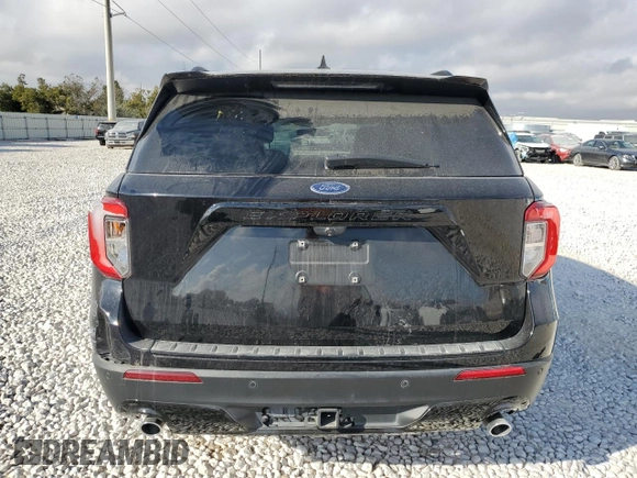 2022 Ford Explorer ST-Line with VIN 1FMSK7KH1NGA28334, listed as a Copart auction lot 75318684 with 44,802 mi miles and Salvage Title. Bid and sale history available at carsss.com. Image 6.