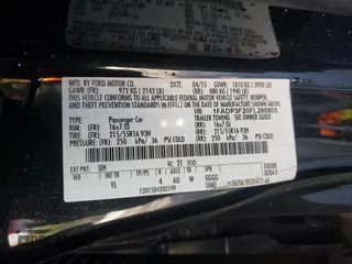 2015 Ford Focus SE with VIN 1FADP3F20FL285805, listed as a Copart auction lot 50131265 with 191,431 mi miles and Salvage Title. Bid and sale history available at carsss.com. Image 12.
