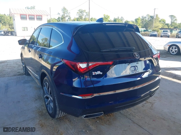 2024 Acura MDX w/Technology Package with VIN 5J8YD9H4XRL001382, listed as a IAAI auction lot 41657133 with 20,037 mi miles. Bid and sale history available at carsss.com. Image 3.