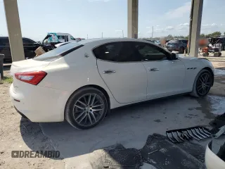 2018 Maserati Ghibli z VIN ZAM57XSAXJ1278606, wystawiony jako Copart lot #55722585 z przebiegiem 50 007 mil mil oraz Szkoda całkowita • Salvage title. Historia ofert i sprzedaży dostępna na DreamBid. Obrazek 3.