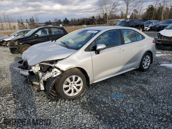 2021 Toyota Corolla L with VIN 5YFBPMBE5MP215003, listed as a Copart auction lot 88345925 with 103,438 mi miles and Salvage Title. Bid and sale history available at carsss.com. Image 1.